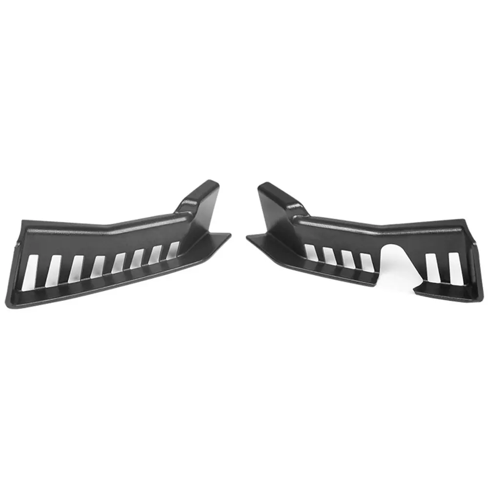 2Pcs Black Front Trunk Engine Room Drainage Channels Anti-Blocking Vent Cover ABS Fit for Tesla Model Y