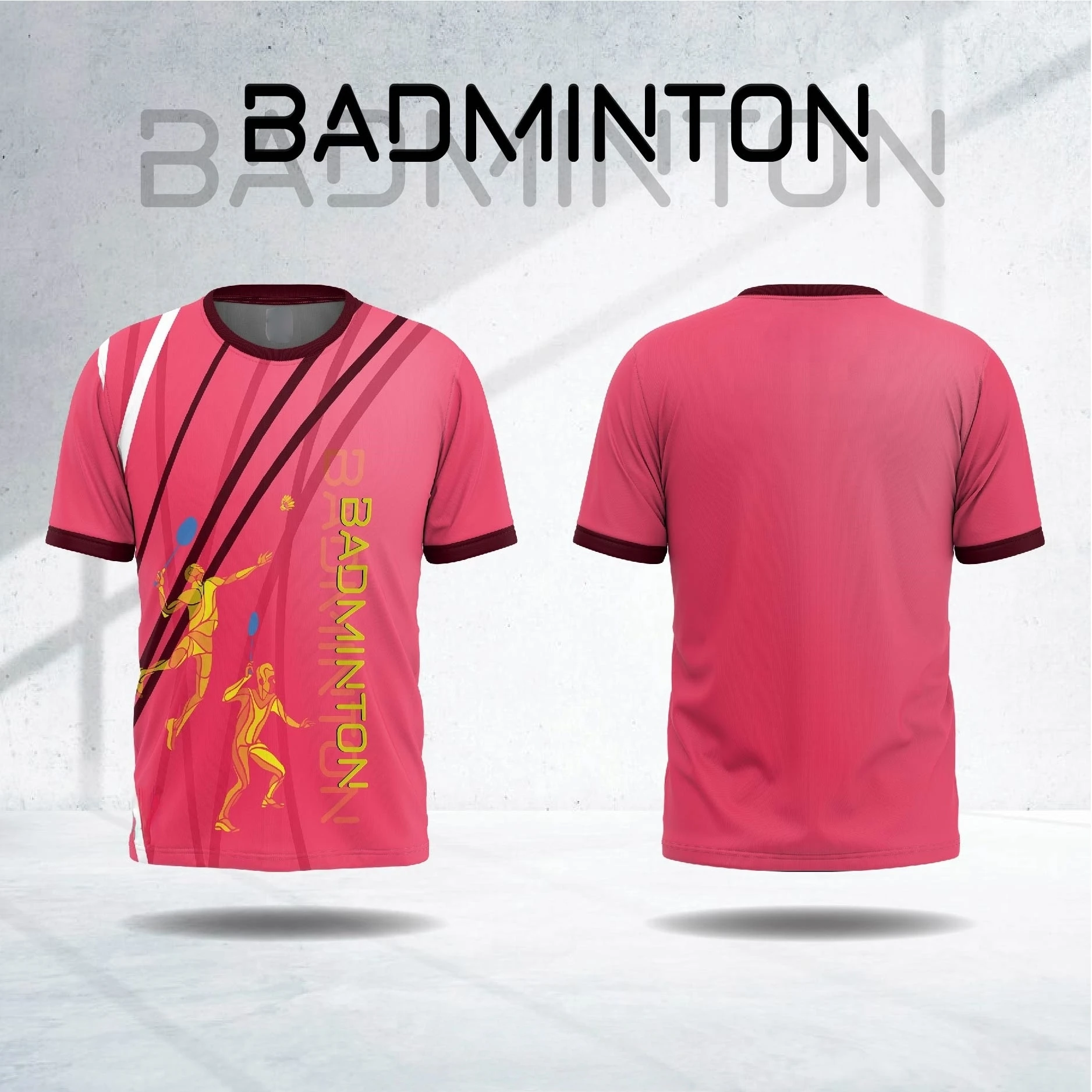Men's Badminton T-Shirt 3D Print Summer Outdoor Short Sleeve Quick Dry Badminton Shirt Breathable and Comfortable Men's Gym Top image 3