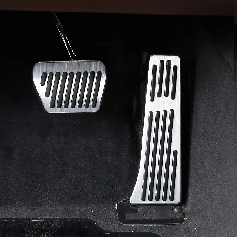 Aluminum Alloy Anti-Slip Foot Pedal For BMW X5 X6 X5M X6M F15 F16 F85 F86 2013-2019 Car Automatic Transmission Rest Pedals Cover