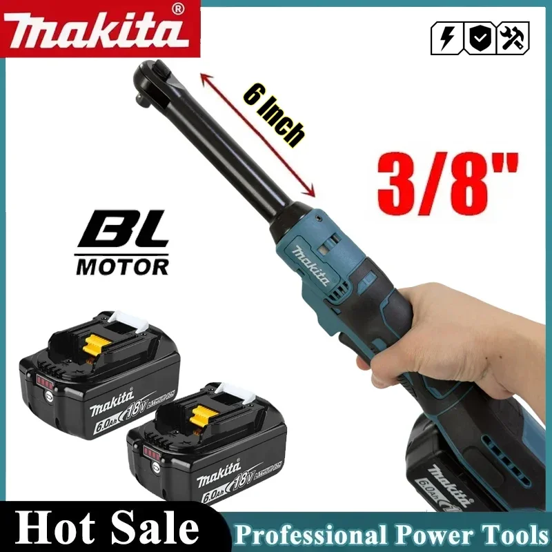 

Makita Ratchet Wrench Extended Head Cordless Removal Screw Nut 220N.m 3/8" 1/2" Electric Driver Power Tools For 21V Battery