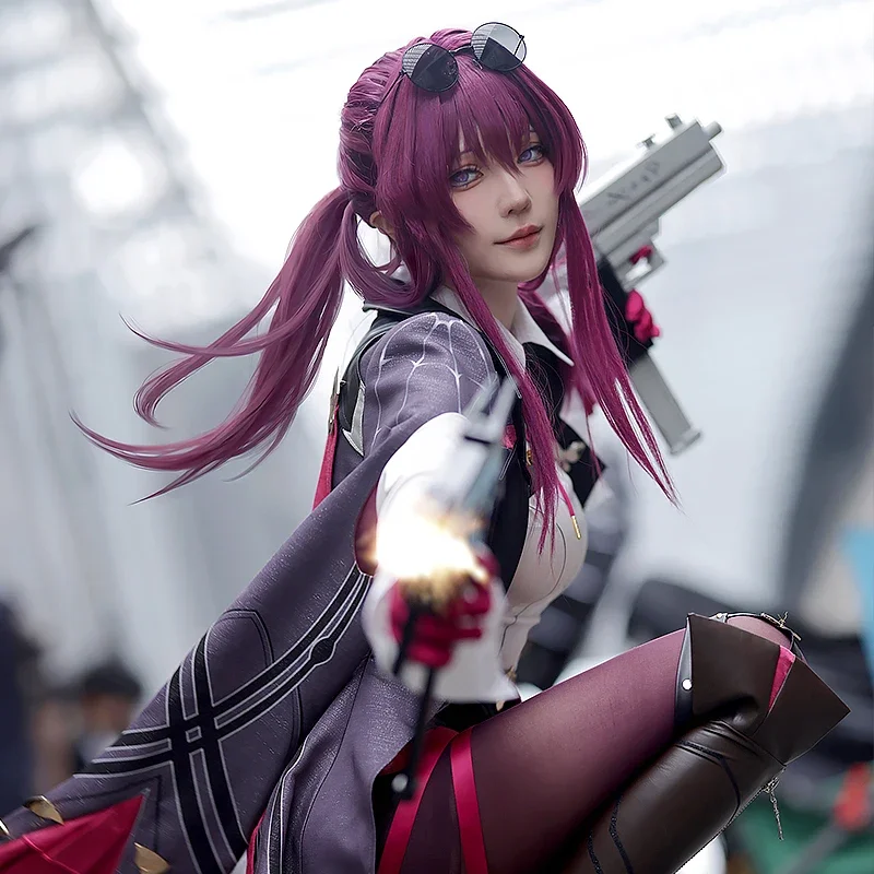 Kafka cosplay costume game honkai star rail Kafka combat women uniform Halloween party role play outfit