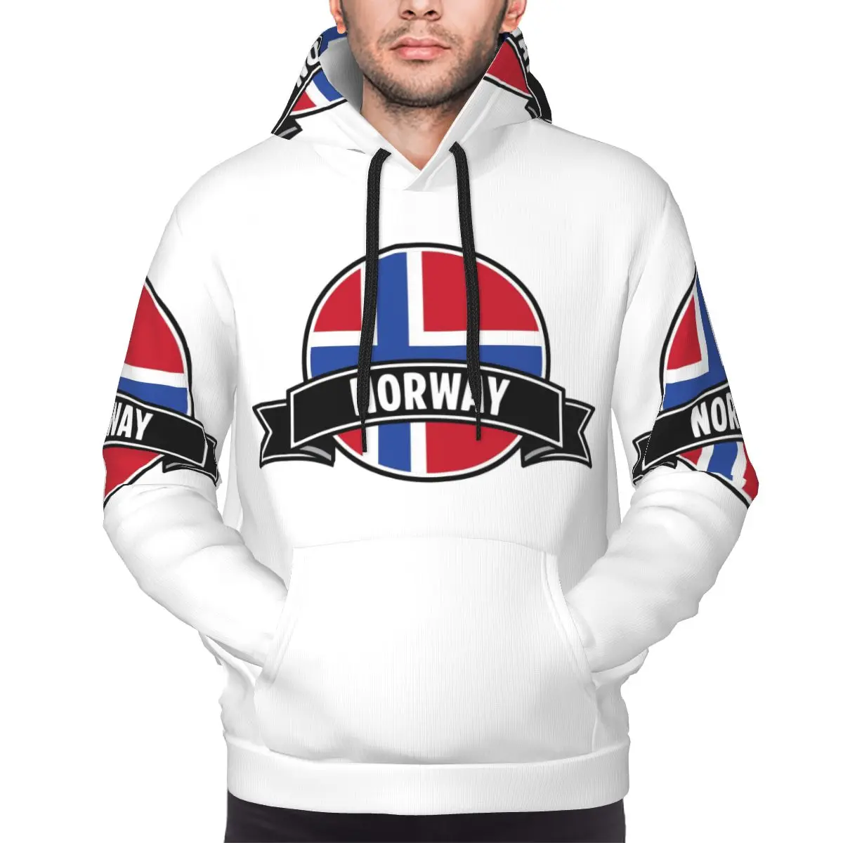 

Толстовка с флагом Норвегии, пуловер в стиле Харадзюку, осень-зима, мужские и женские толстовки, топы с длинными рукавами