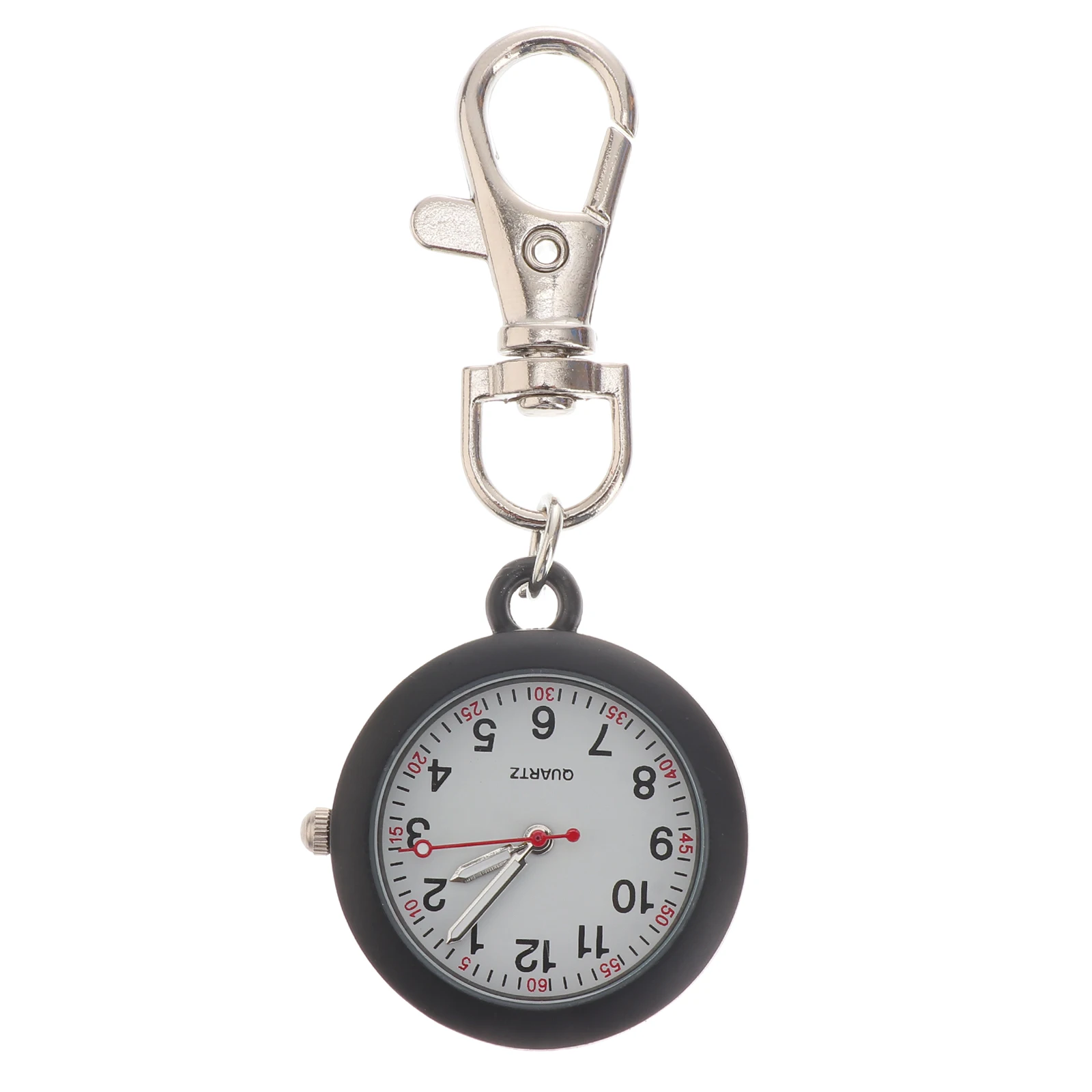 

Nurses Watch Simple Metal Pocket Watches for Men Vintage Hanging Keychain Lapel Pin Clothes Pins Stainless Steel Glass