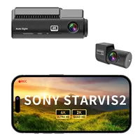 Manufacture for 4K Dual Lens Dash Cam for Car Front & Rear Starvis 2 Super Night Vision Dashboard Vehicle Blackbox Camera Auto