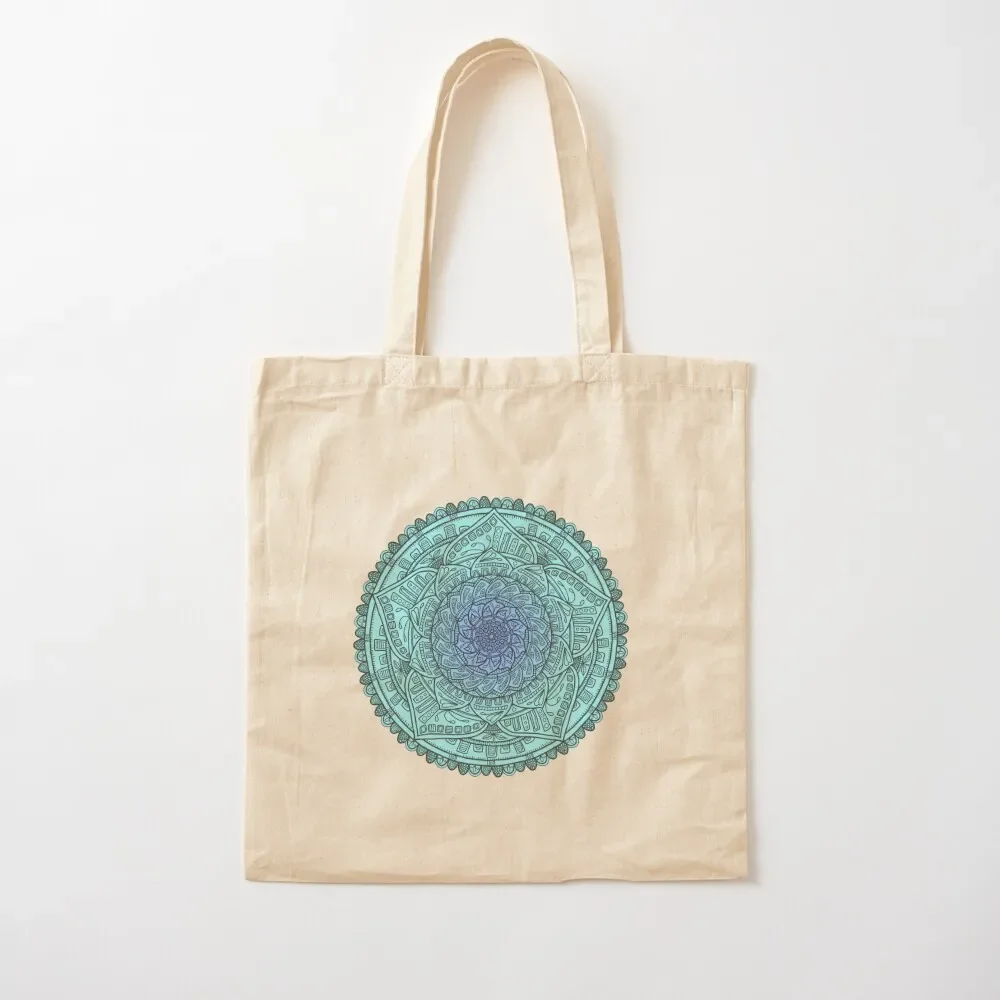 

GEOFLOWER BLUE Tote Bag ecological bags Customizable tote bag Tote Bag