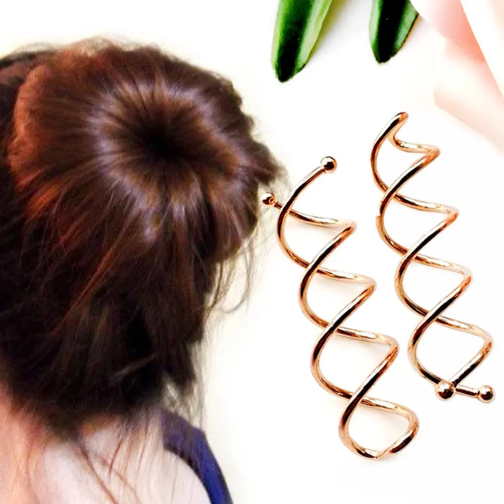 

30Pcs Spiral Bun Clip Pin Brown Tight Hold Hair Accessory for Buns Updo Styling Suitable Thick Thin Curly Straight Hair