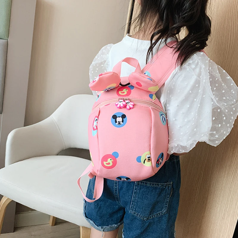 Disney Cartoon Mickey Mouse zaino zaino per bambini Donald Duck Kinderganter zainetto bambini ragazza ragazzo accessorio borsa regali