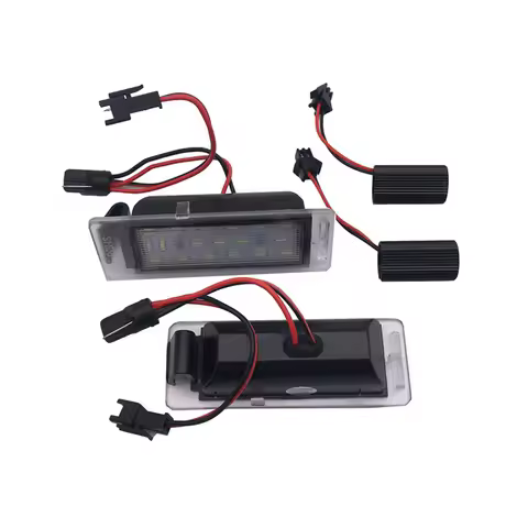 2PCS Free White License Number Plate Light For Chevrolet Cruze Corvette Camaro Traverse Bolt EV Equinox Impala Sonic Trax SS