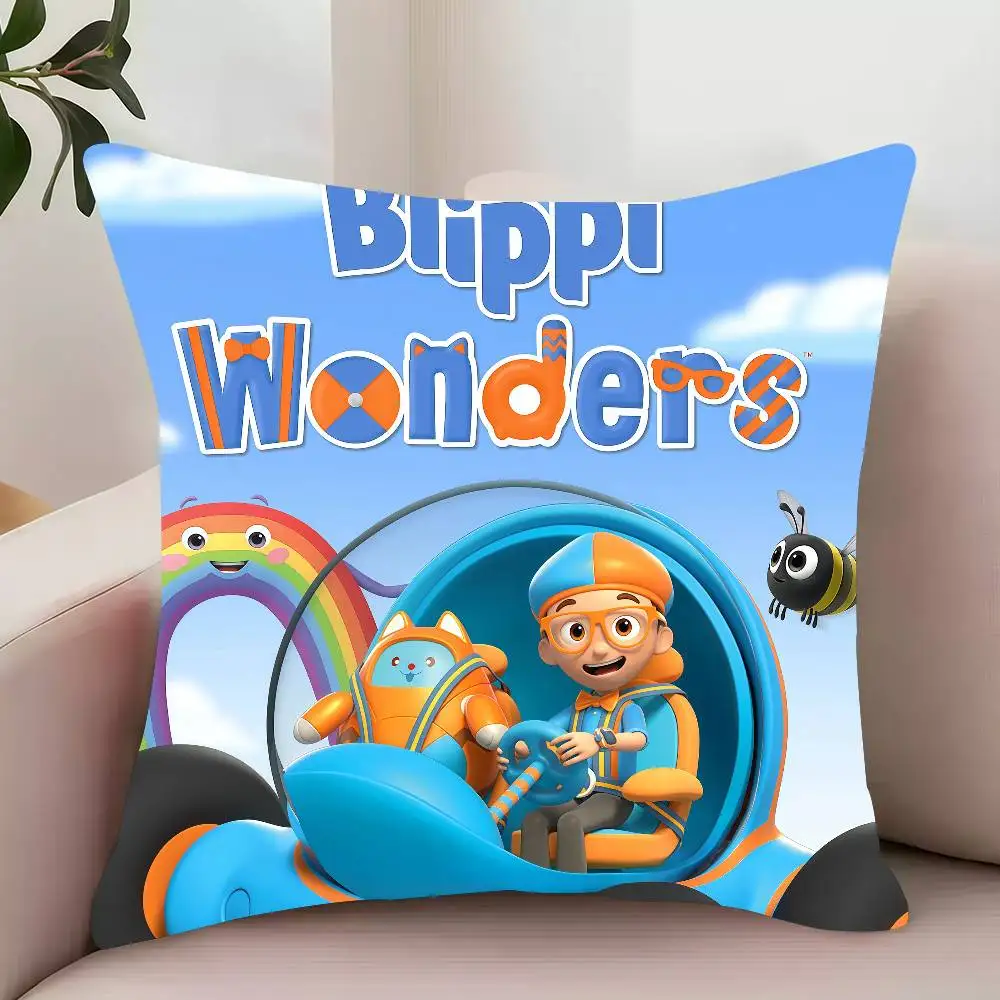 لطيف الكرتون B-Blippi عجائب كيس وسادة ديكور أغطية حماية مريحة لينة ل أريكة غرفة المعيشة مكتب المنزل