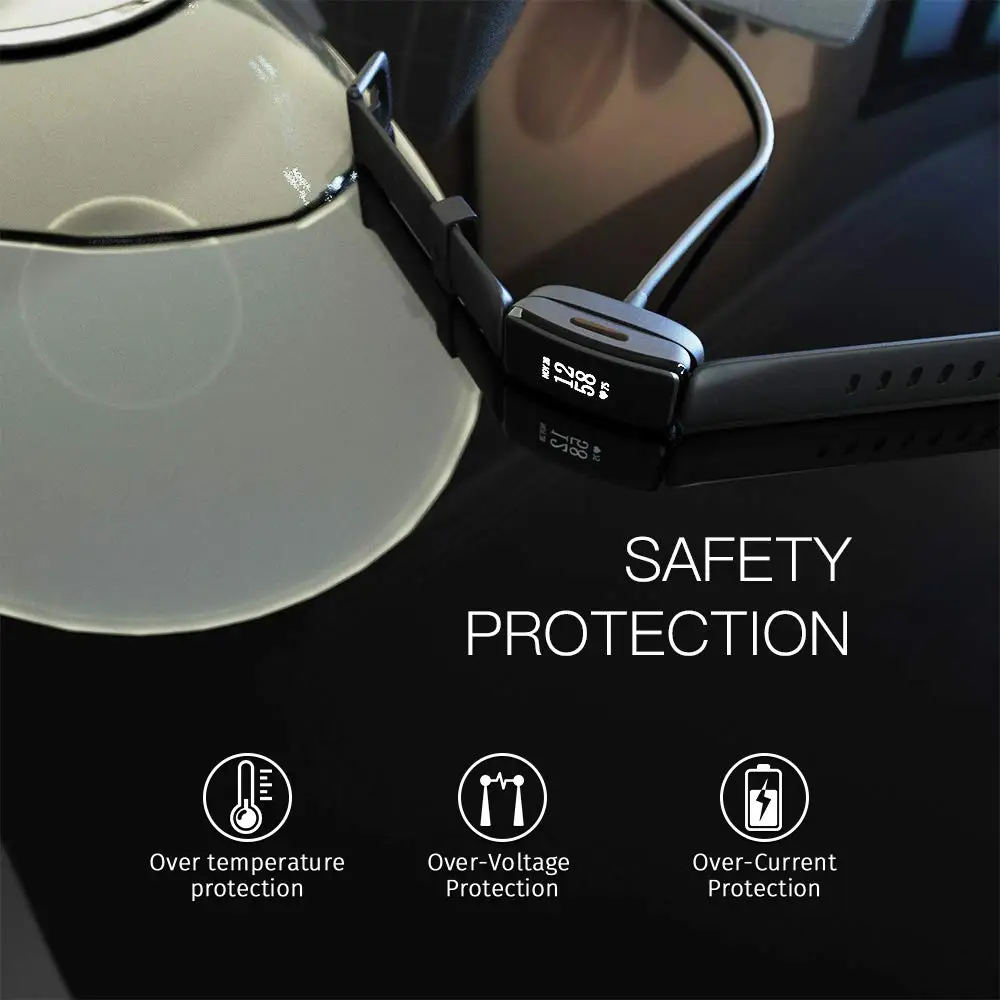 AWINNER Charger For Fitbit Inspire 2/ACE3, Charging Dock Station Cradle Holder Charging Clip Premium Plastic Bracket Cable