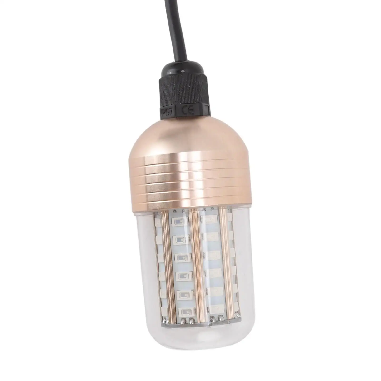 مصباح صيد غاطس 60 تحت الماء ليلاً مصباح صيد مقاوم للماء معدات صيد الأسماك