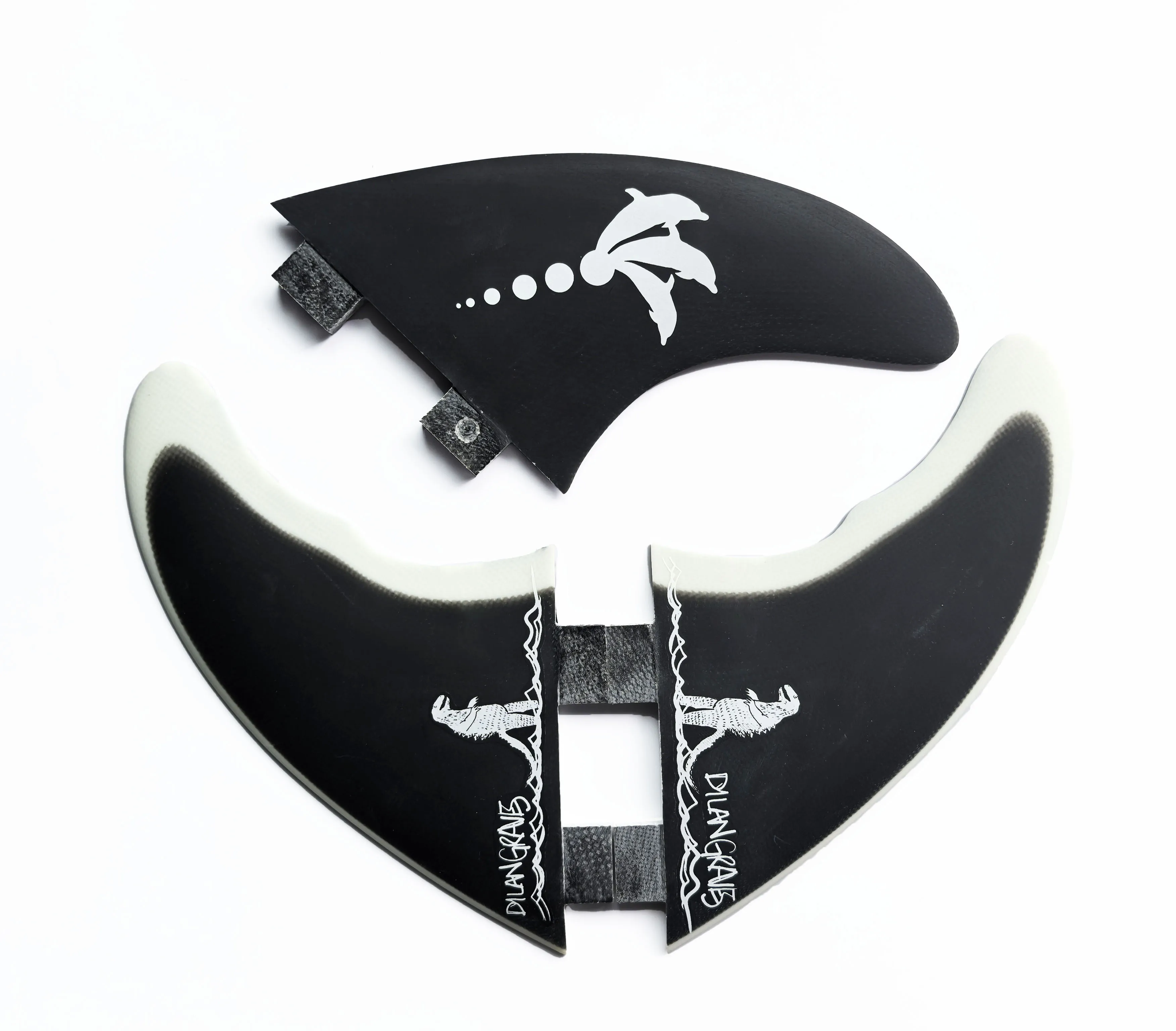 

FCS 1 Surfboard fins 3 pieces Very personalized surfboard fins Made of fiberglass Fish fins Fins Surfboard Accessories