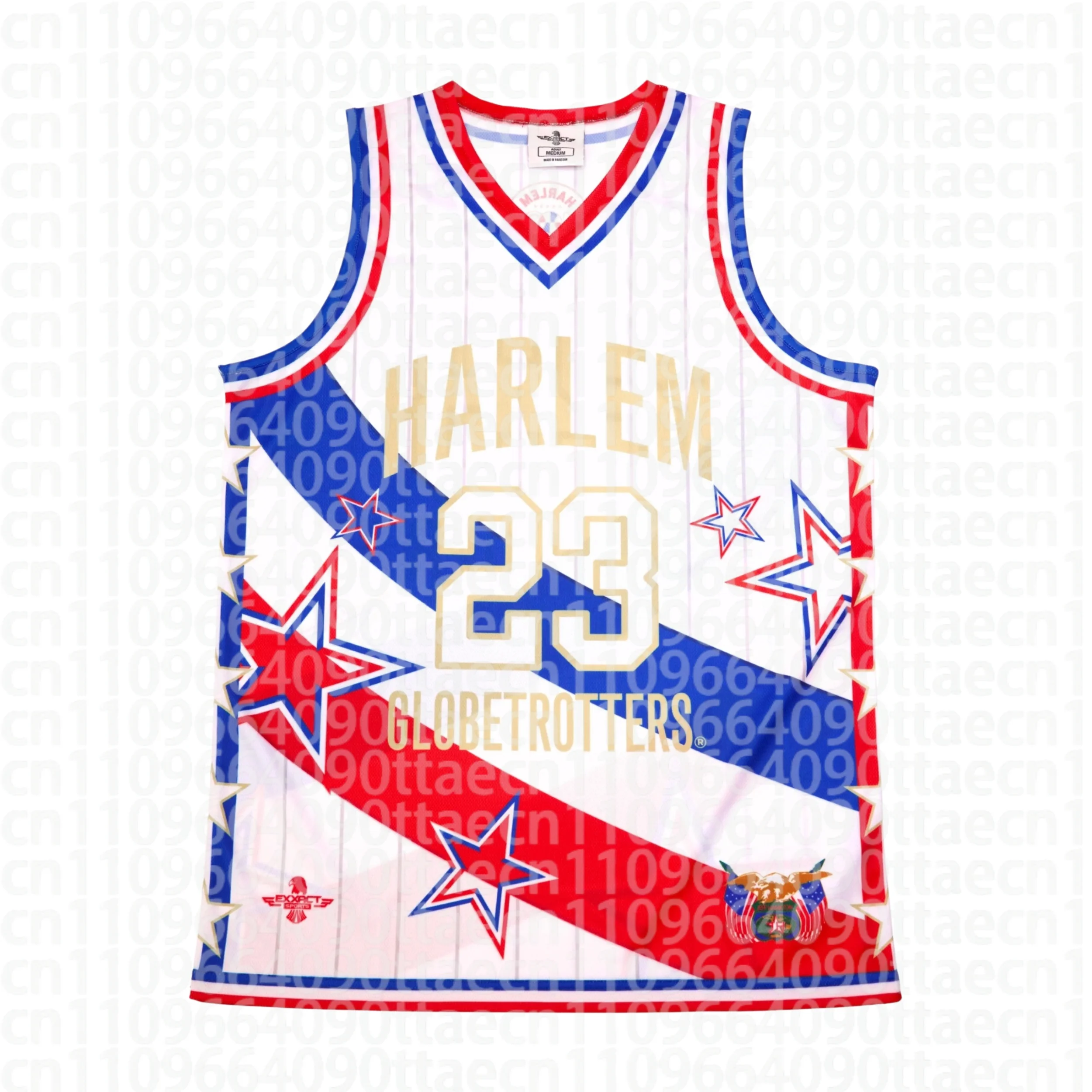 The 100 Year Blue Jersey World Famous Edition Harlem Curly #22 #23 Basketball Jersey  Summer Quick-drying Top Men Y2K Basketball