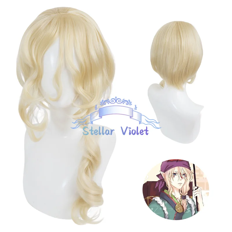 

Seller Kusuriuri Cosplay Wig Heat Resistant Anime Medicine Seller Kusuriuri Cosplay Synthetic Wigs 60CM Long Gold Wig Halloween