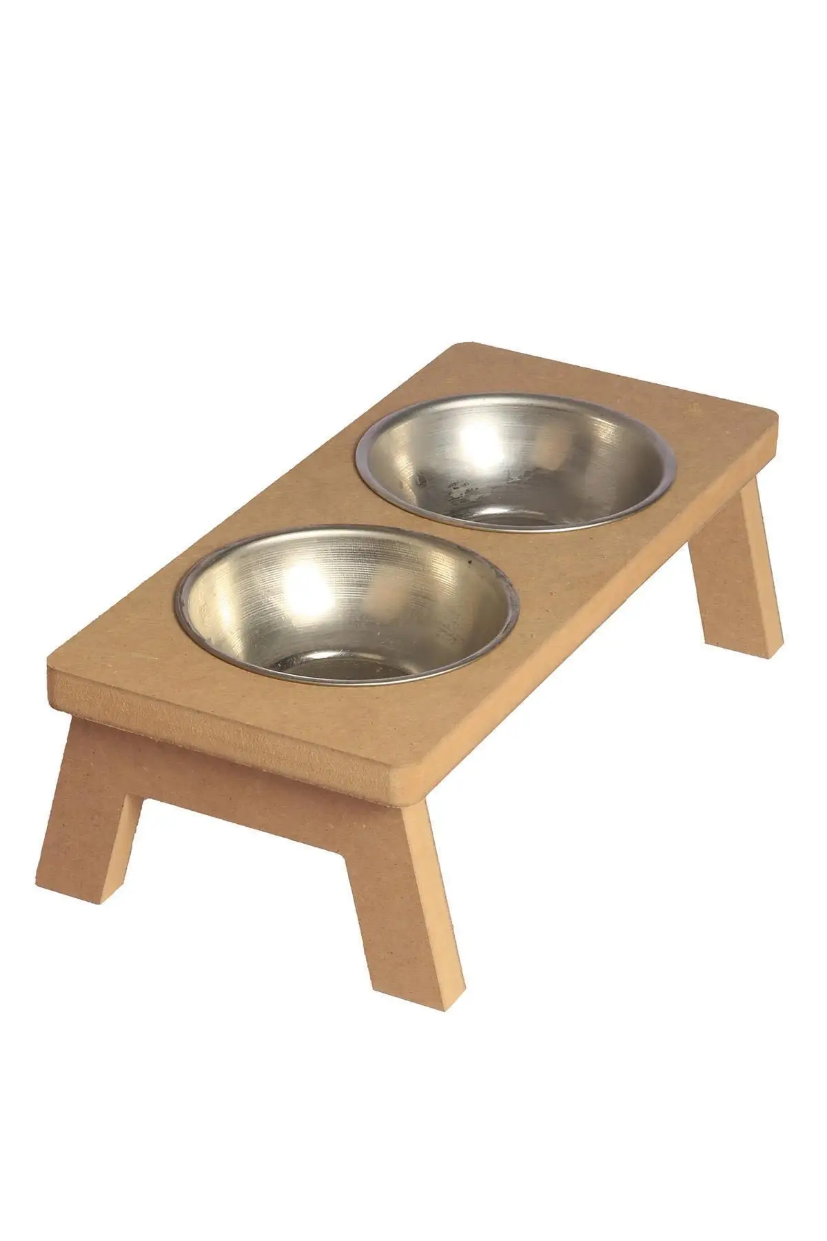 Wooden Cat Food Container Special Design Demountable Dog Food Water Container feeding plate equipment pet accessory interior.