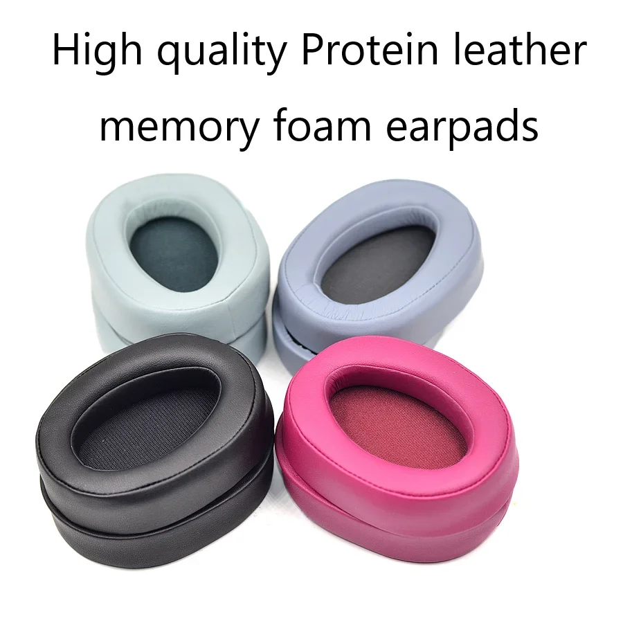 Wysokiej jakości skóra proteinowa z pianki Memory zamienne Earpads poduszka dla Sony MDR-100AAP 100A H600A słuchawki etui na słuchawki