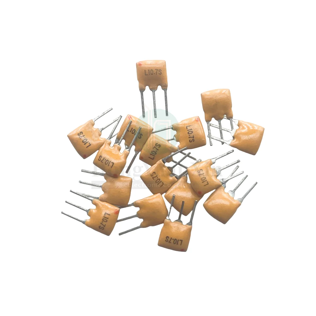 50PCS/ LT10.7MS2 Ceramic Filter 10.7M 10.7MHZ In-line L10.7S 230KHZ