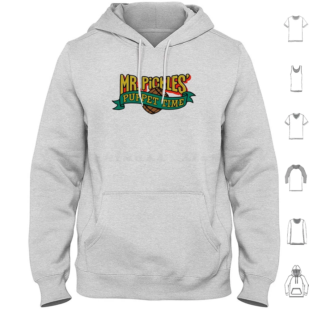 Mr. Pickles' Puppet Time Hoodie cotton Long Sleeve Mr Pickles Puppet Time Kidding