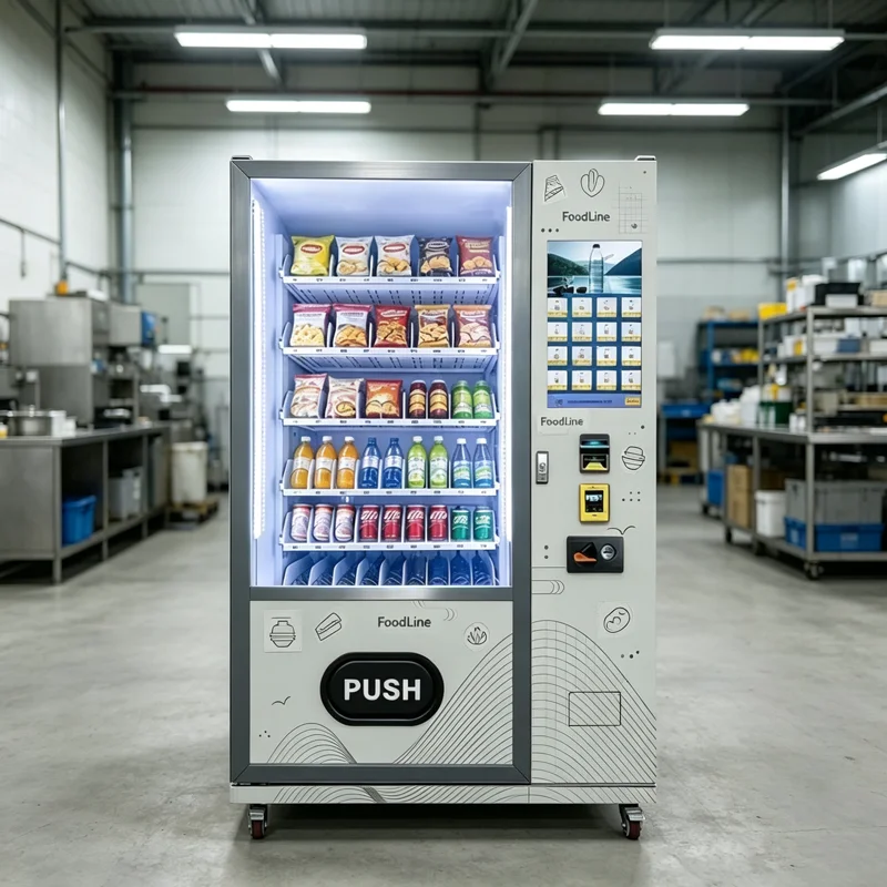 Snack Drink Vending Machine Quick Drop High Capacity Shockproof Shopping Mall Arcade Customized