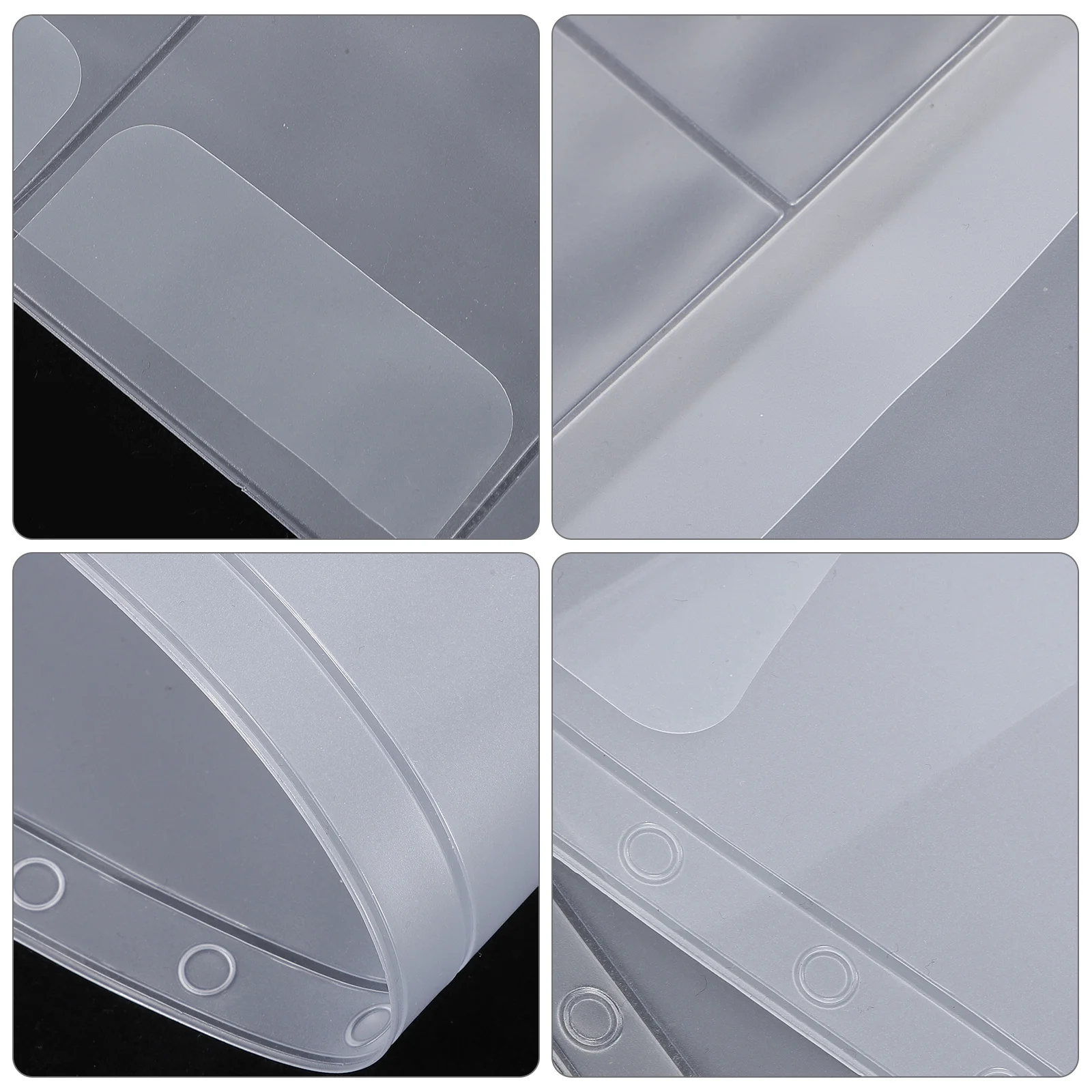 

15pcs A5 6-Holes Pvc Binder Pockets Waterproof Transparent Organizer For Receipts Bills Cards Documents Storage File Holder