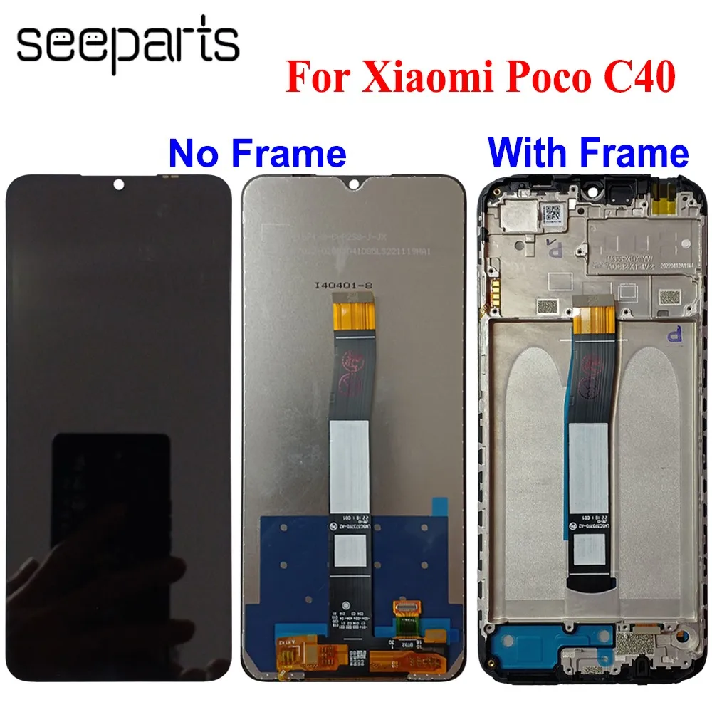 

Tested Well 6.71" For Xiaomi Poco C40 LCD 220333QPG Display With Touch Screen Digitizer Assembly Replacement Screen