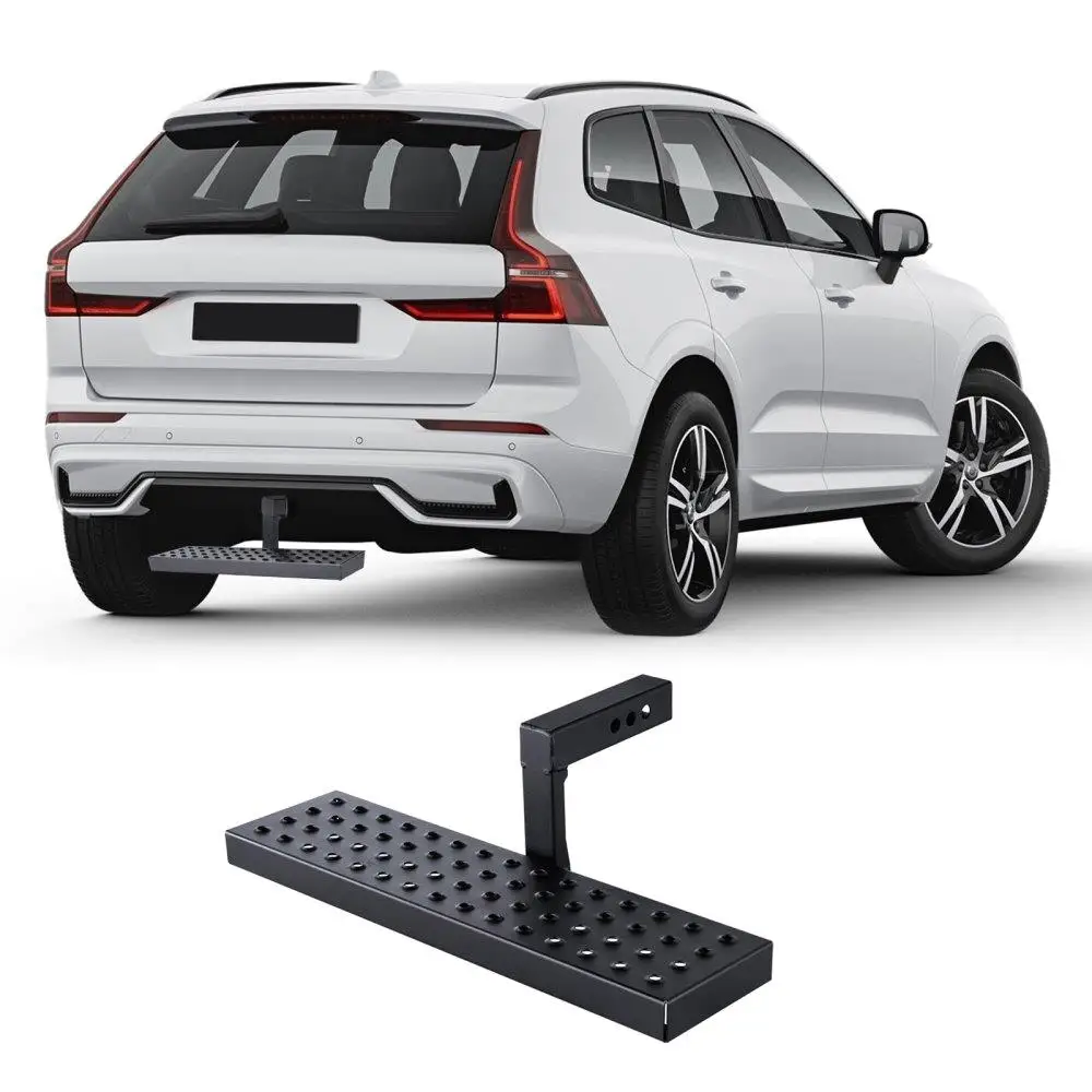 

Trailer Hitch Step for 2 Receiver Universal Trailer Tow Rear Bumper Guard Steel Hitch Guard Step