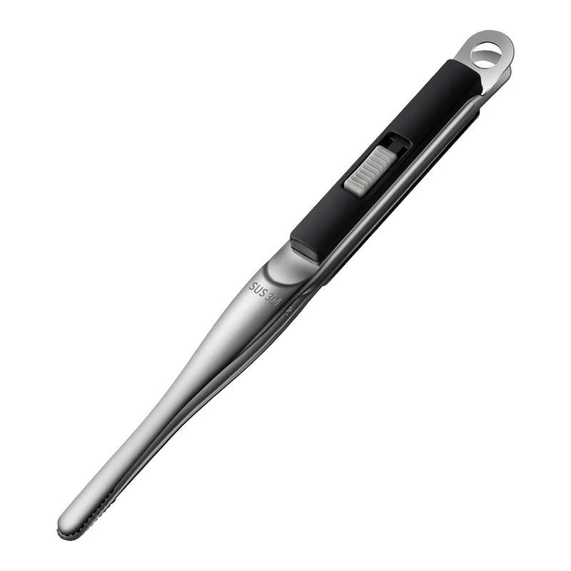 304stainless Steel Grill Tongs Meat Cooking Utensils for BBQ Baking Kitchen Accessories Camping Supplies Item Barbecue Clip 26cm