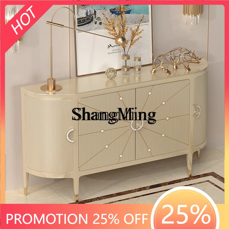 

SM Home lighting Luxury Dining Side Cabinet Post-modern Simple Home Restaurant Wall Locker