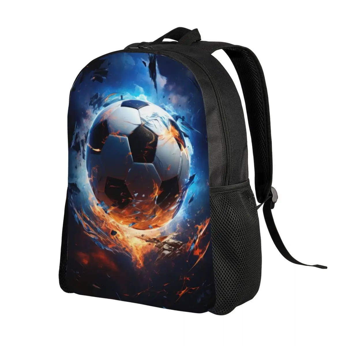 Custom Soccer Balls Lover Football Laptop Backpack Men Women Fashion Bookbag for School College Students Sports Gift Bag