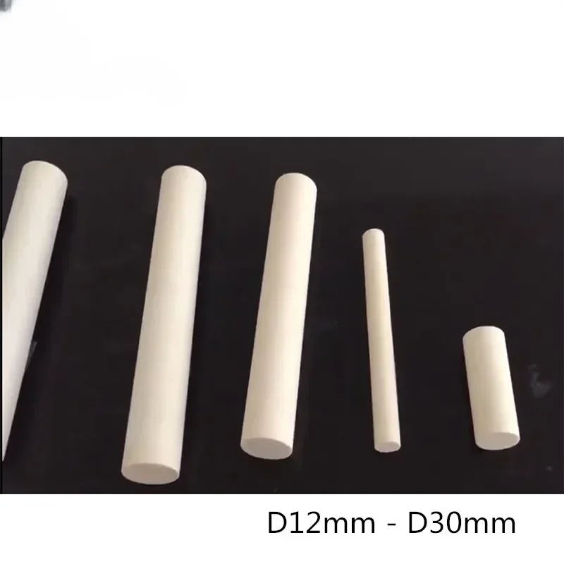 Soild Alumina Ceramic Rod D12mm - D30mm Insulating Aluminum Oxide Shafts 99 Alumina Al2o3 Ceramic Rods For Resistor