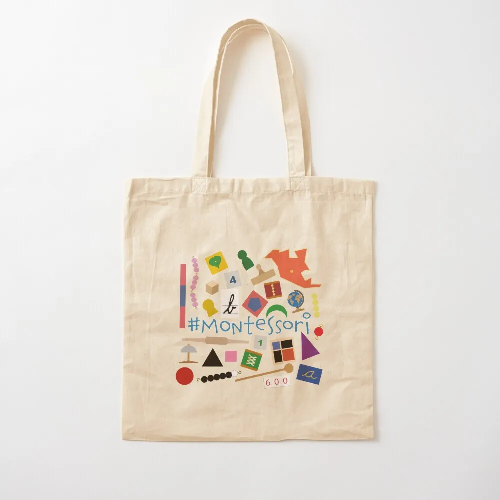 Small Montessori materials Tote Bag shoping bag shopper bags university shopper bag