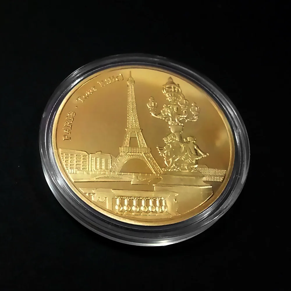 Paris Eiffelturm Münzsammlung Reisekollektion Gedenkmünzen Gedenkmünzen Nicht-Währung – Detail 5