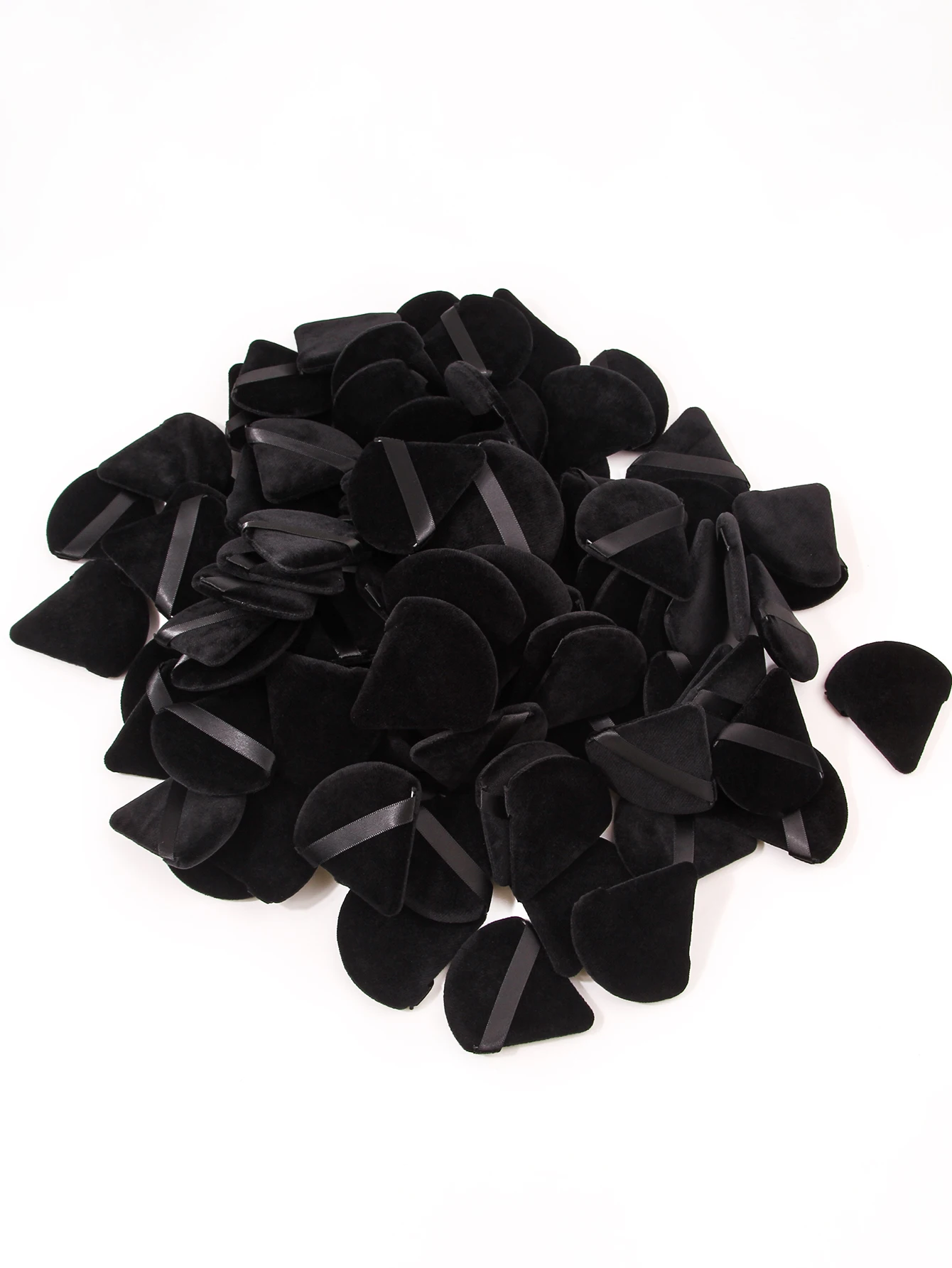 100Pcs  Triangle Powder Puff For Loose Powder Liquid Cosmetic Soft Plush Powder Puff Makeup Foundation Puff Makeup Tool