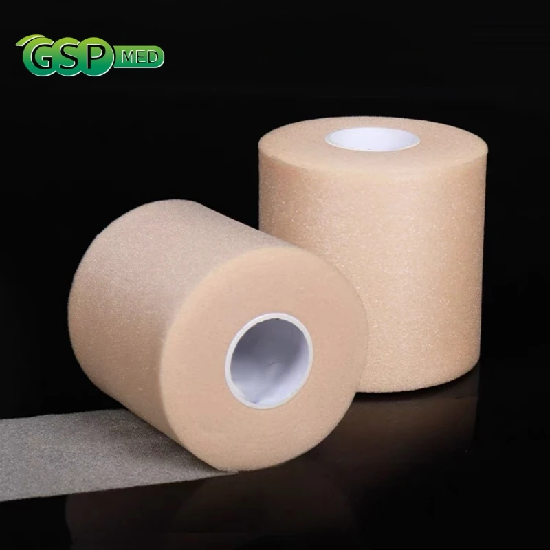 1/3Rolls Under Wrap Foam Boxing Tape Skin Film Patch Adhesive Pre-Wrap Soft Comfortable Fitness Athletic Sports Elbow Knee Wrist