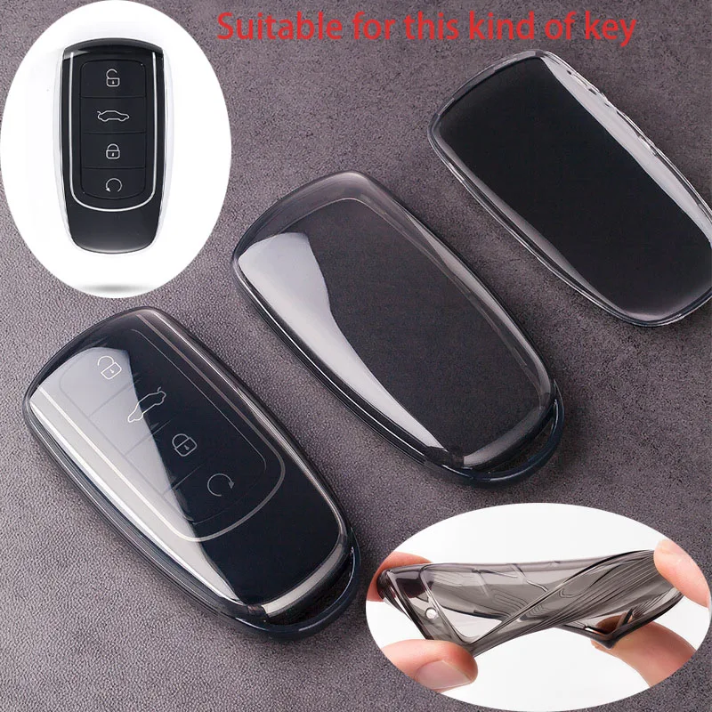 For Chery Tiggo 7 4 8 Pro Jaecoo J7 J6 J8 Omoda 5 9 C5 C9 E5 EBRO S800 S700 PHEV Protective Shell TPU Soft Key Cover Key Shell