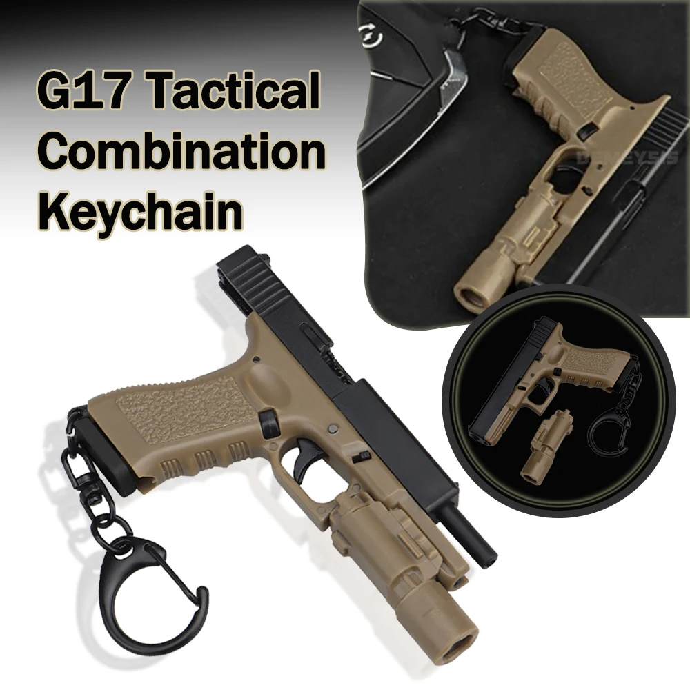 G17 المفاتيح التكتيكية مسدس صغير شكل المحمولة الزينة سحر نموذج واقعي للإزالة مجلة مسدس نموذج الهدايا #1