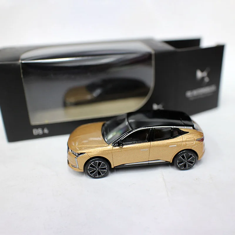 Diecast 1:64 Scale 2021 Citroen DS4 Alloy Car Model Ornaments Collection Souvenir Display Ornaments Vehicle