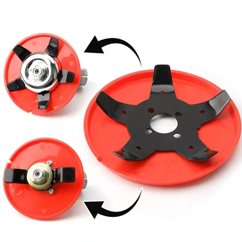 Universal bürstens ch neider Klinge Dual Use Unkraut platte Rasenmäher Trimmer Kopf Bürstens ch neider Grass chneide maschine Werkzeug zubehör – Detail 5