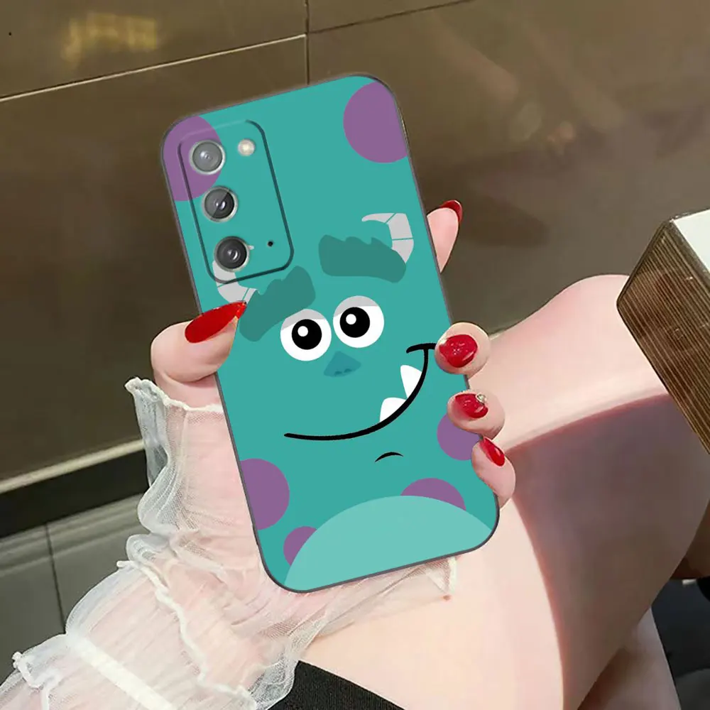 Sulley Girl Boo Monsters Inc جراب هاتف لسامسونج A03 A03S A04 A05S A06 A12 A13 A24 A30 A50 A70 A80 نوت 10 20 M23 M53 حافظة