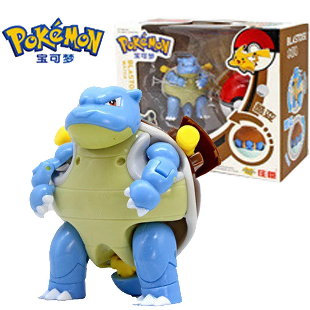 

Pokemon Pokeball Action Figures Anime Cartoon Cute Psyduck Solgaleo Pikachu Transformed Elf Ball Toy Model Kids Birthday Gifts