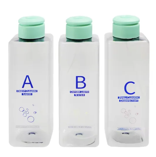 Bouteilles de remplacement pour machine de beauté RF à petites bulles d'hydrogène et d'oxygène H2O2 - Ensemble de 3 bouteilles universelles pour dermabrasion cutanée
