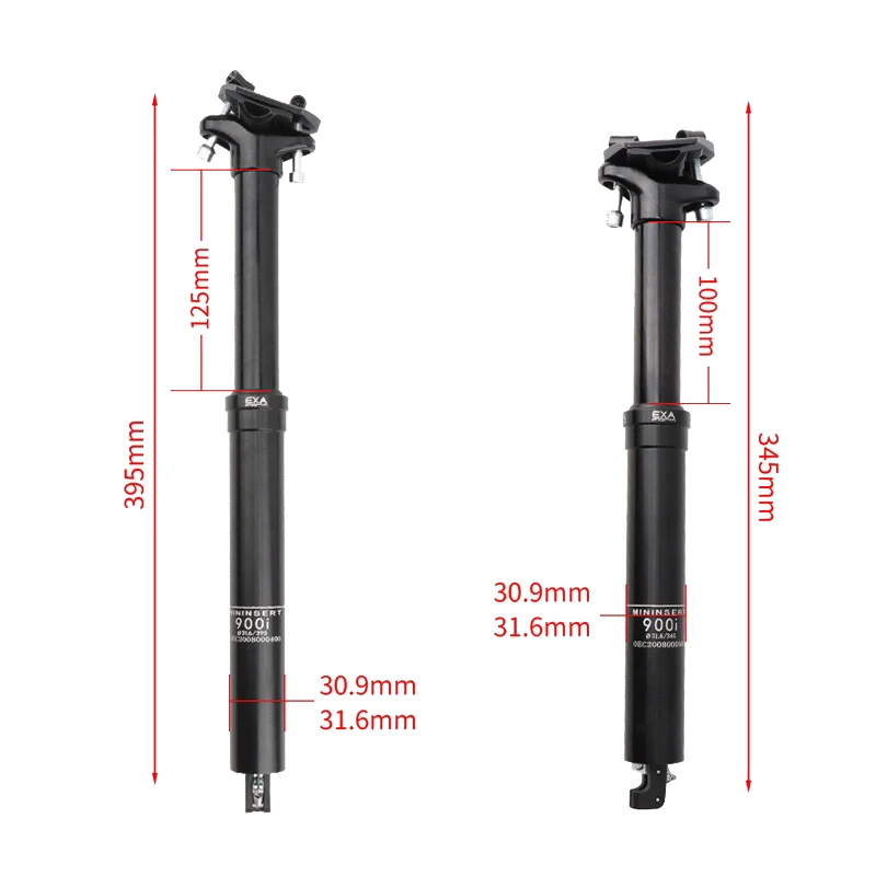 KS EXA 900i Inner Cable 345/395/445mm Hydraulic Telescopic Seat Post Wire Control Lift Seat Tube Mountain Bike For MTB