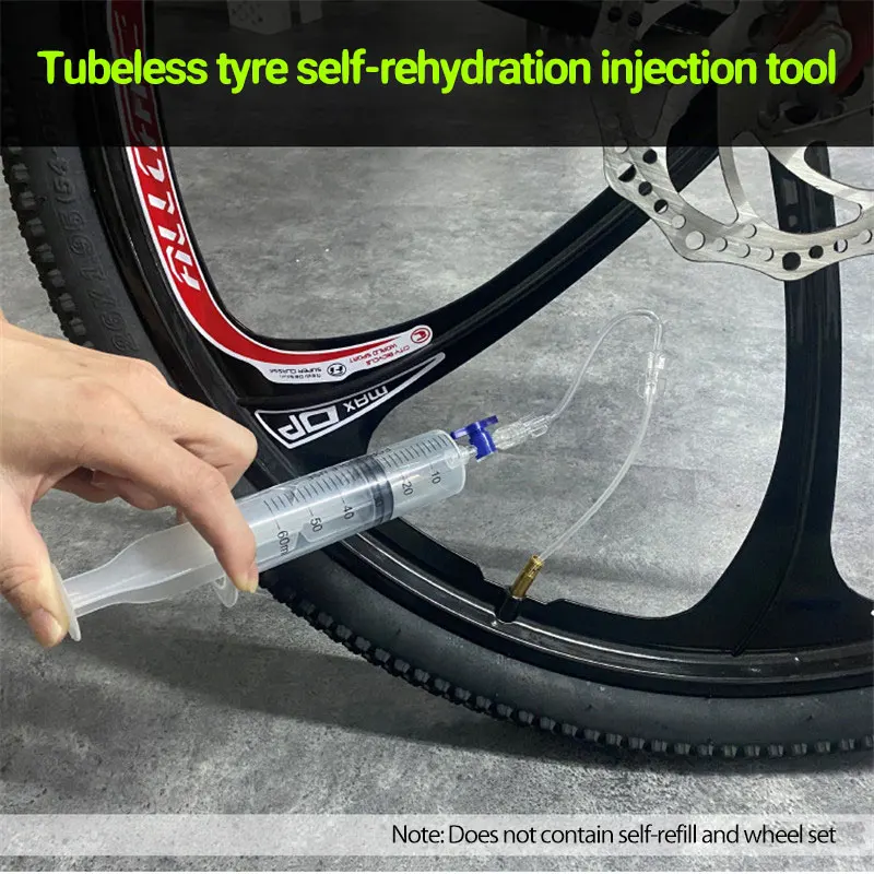 Tubeless Tire Liquid Injection Tool MTB Road Bike Tubeless Sealant Injector UST Tyre No Inner Tubes Valve Core Tool