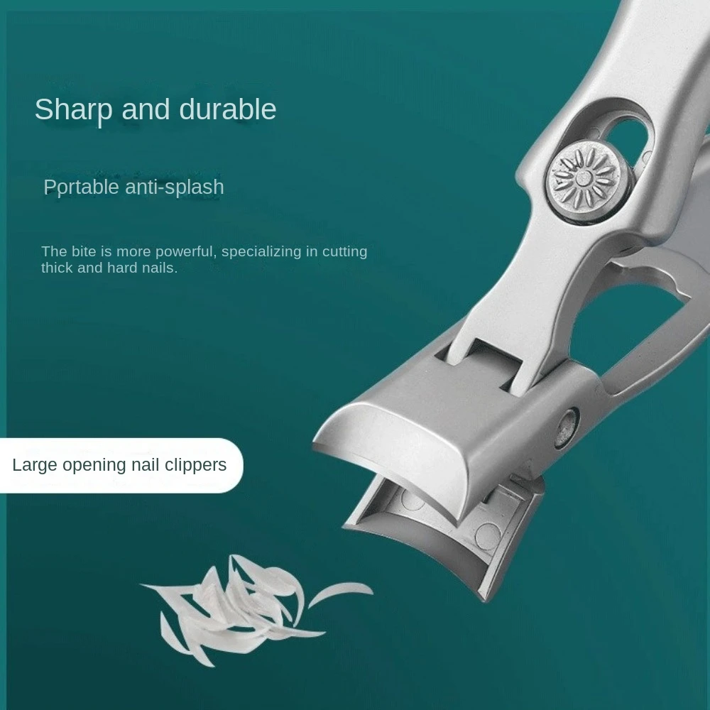 High Quality Single Nail Clippers Splash-proof Large Opening Nail Scissors Portable Stainless Steel Manicure Tools Nail Polish