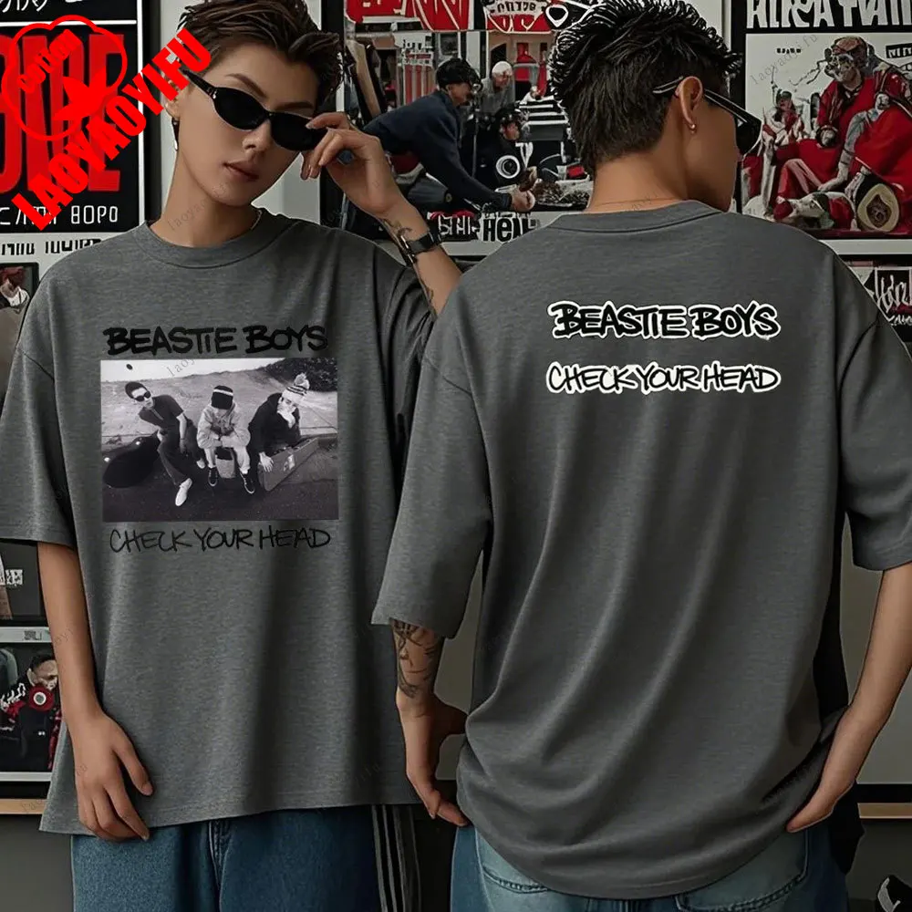 トップス 90s beastieboys checkyourhead-T M-L トップス 90s beastieboys checkyourhead-T M-L 1992 Beastie Boys