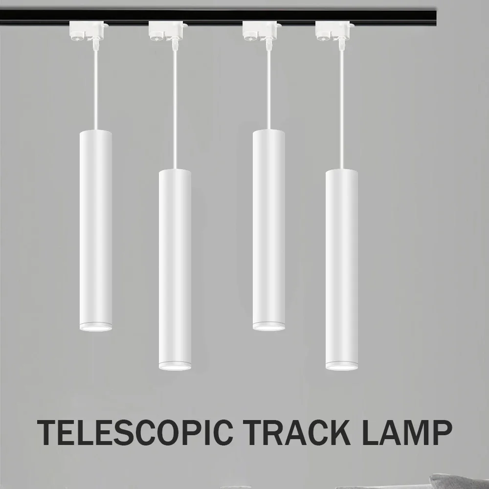 

Led Track Light Long Tube Pendant Lamps COB Rails Spot Led Track lighting Fixture For Clothing Shop Living Room Home rail lights