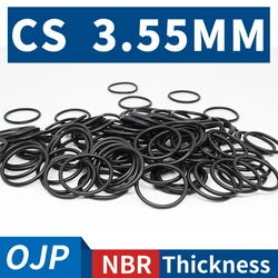 Thickness CS3.55mm Black NBR Nitrile Rubber O-rings Seals Gasket Washer temperature resistant wear-resistant oring