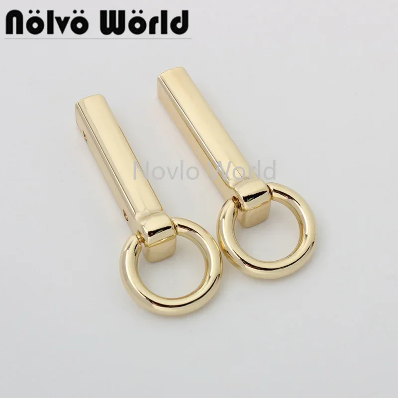 10-50pcs 59*15mm round head zinc alloy side clip for lady fashion purse purse strap hardware