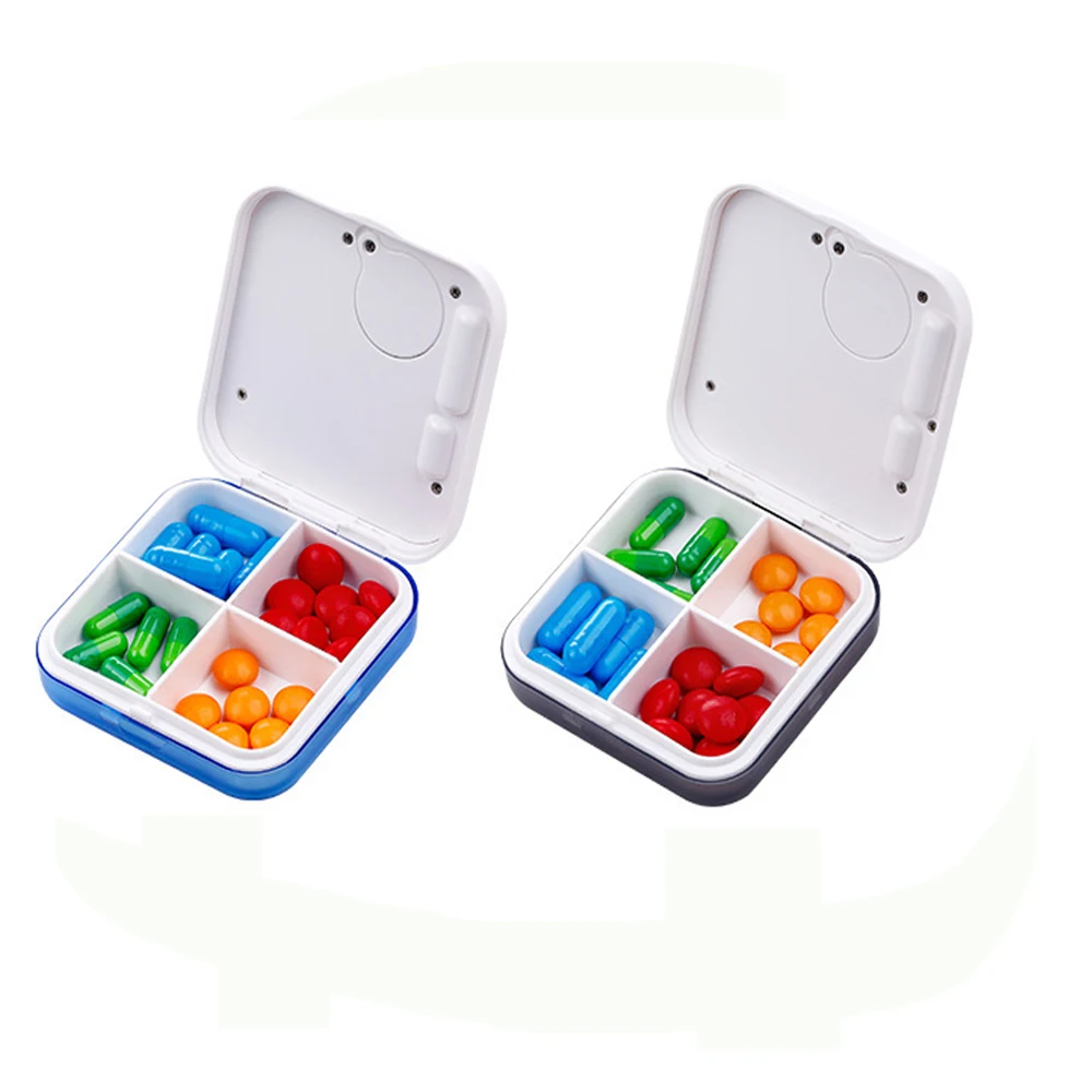 7 Days Dispenser Electronic Pill Organizer Weekly Storage Timer Reminder 4 Cases Pill Box With Alarm