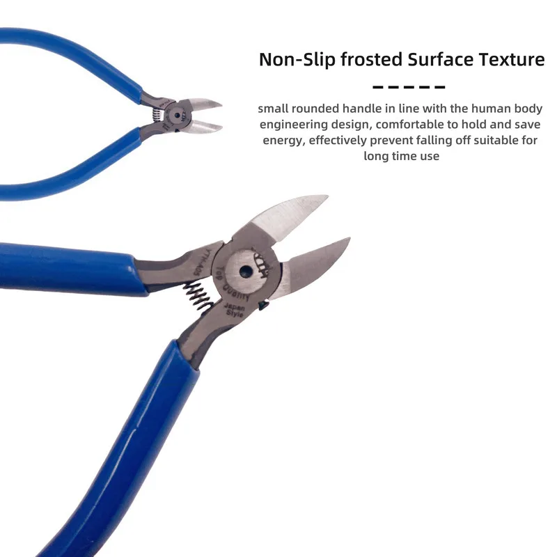 

Blue Anti-slip Pliers Forged Stainless Steel Pliers Round Handle Anti-slip Texture Labor-saving Cutting Precise And Sharp.